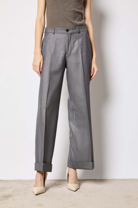 Karen pants lurex gray