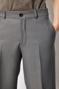 Karen pants lurex gray white