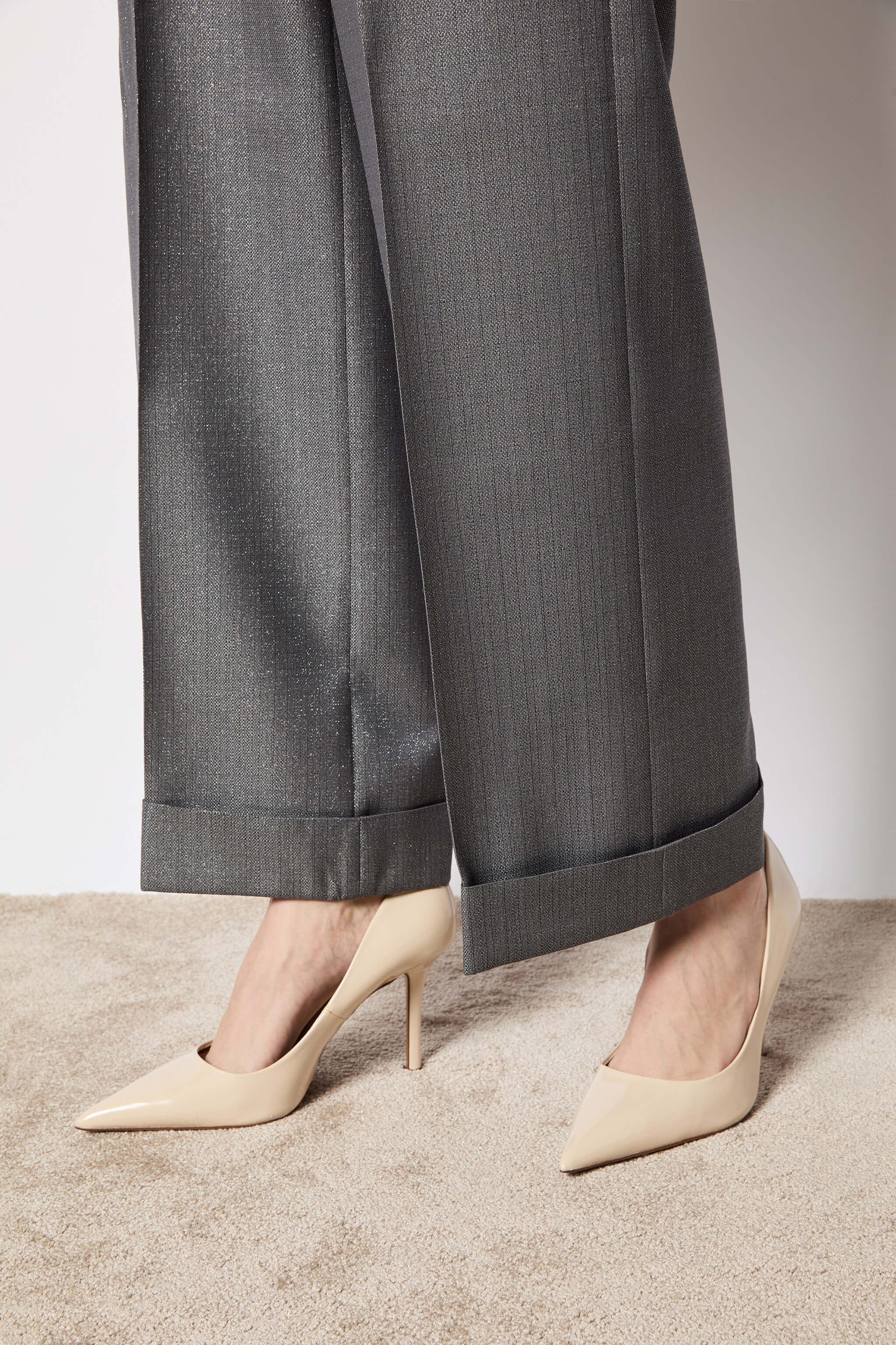 Karen pants lurex gray