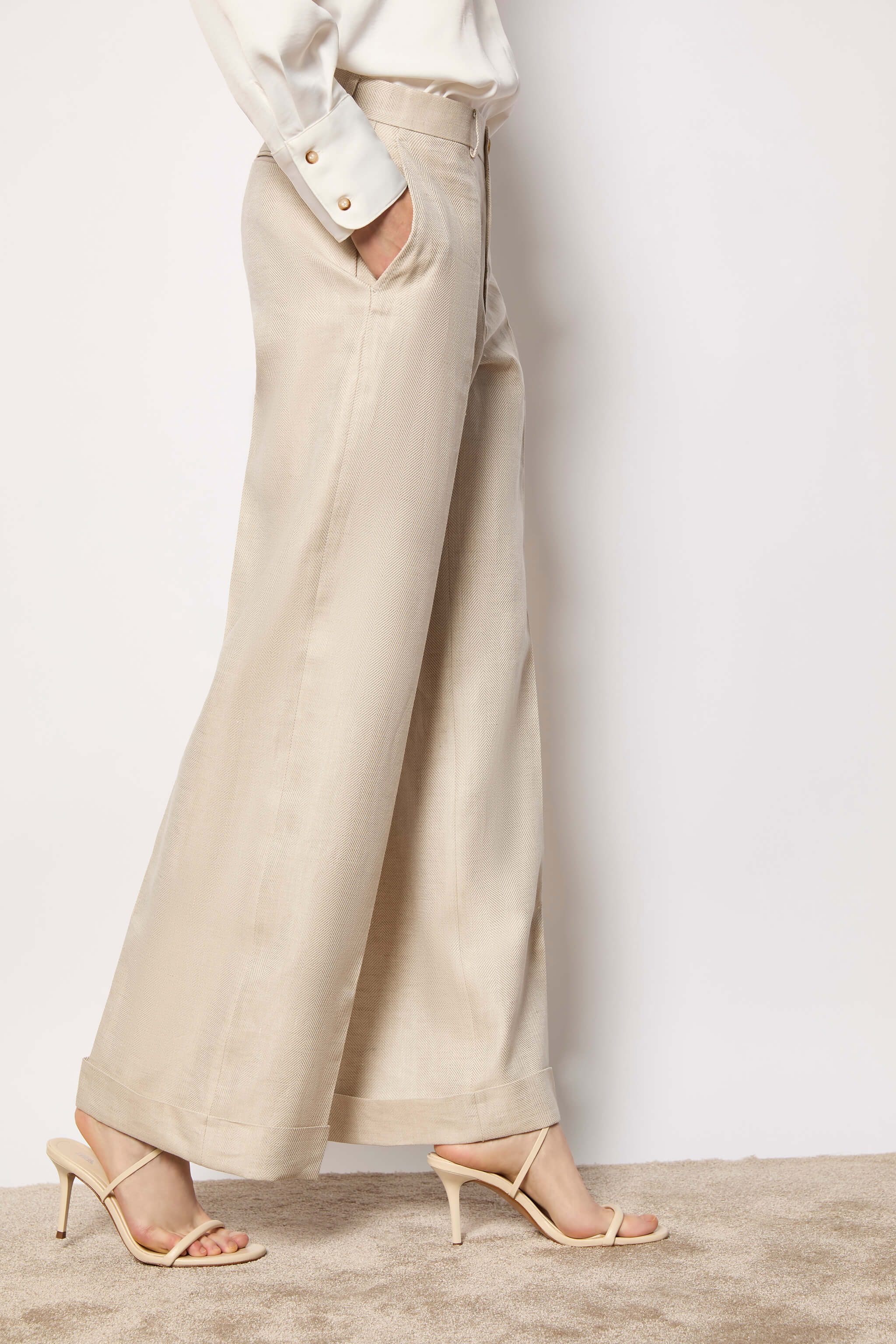 KAREN pants untreated - ivory