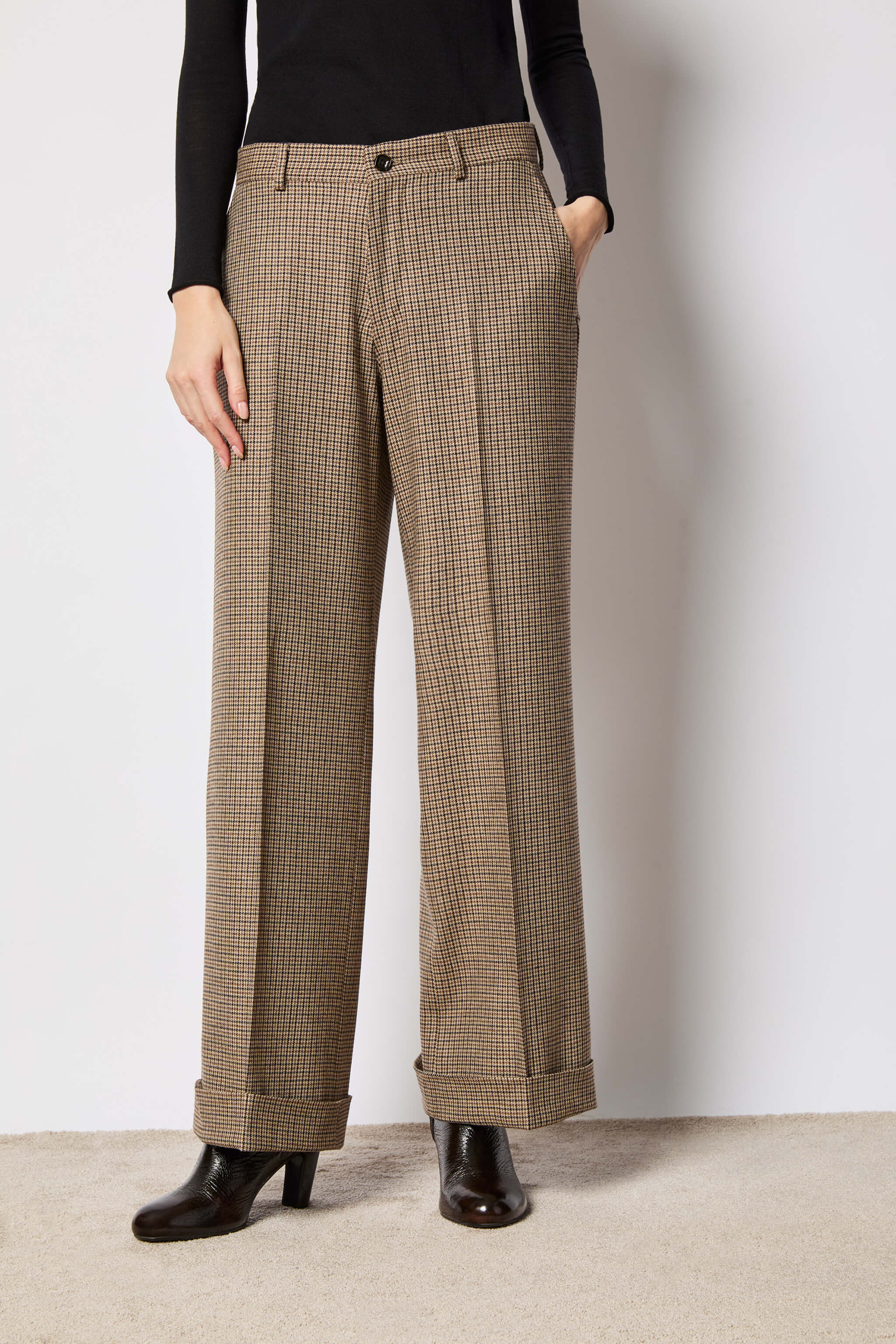 Karen pant houndstooth