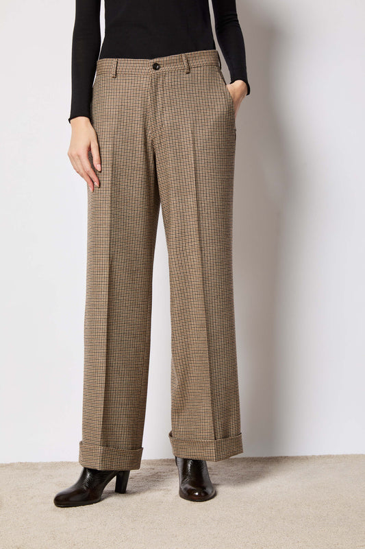 Karen pant houndstooth