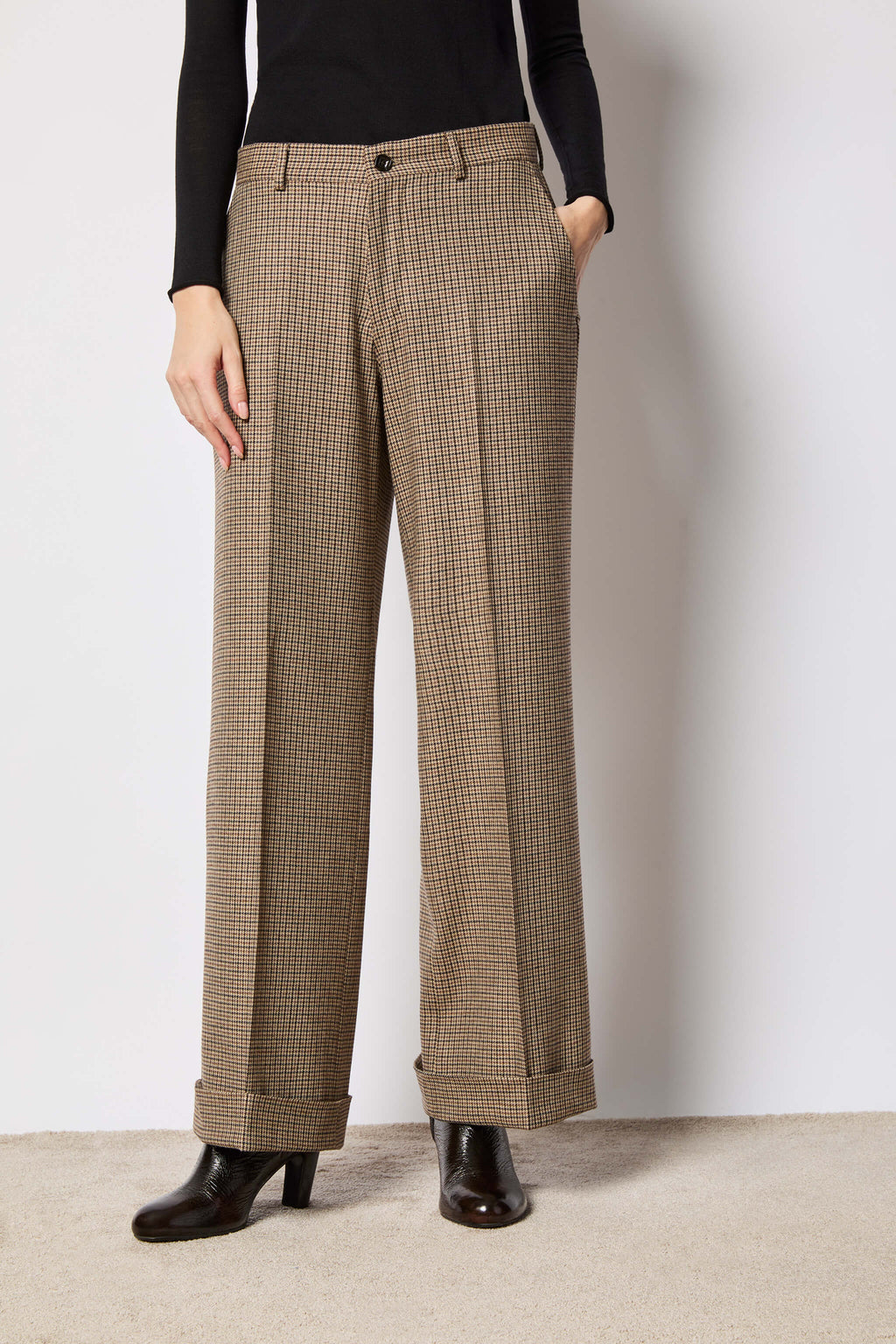 Karen pant houndstooth