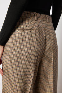 Karen pant houndstooth beige