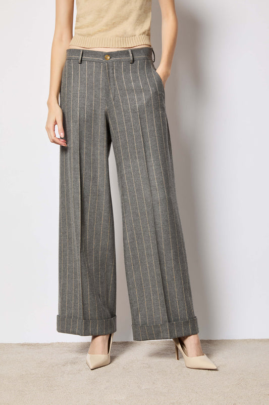 Karen pants smoky gray pinstripe