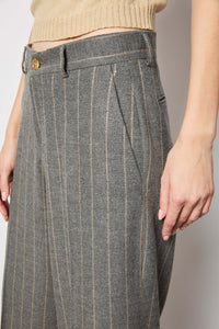 Karen pants smoky gray pinstripe medium gray