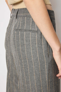 Karen pants smoky gray pinstripe medium gray
