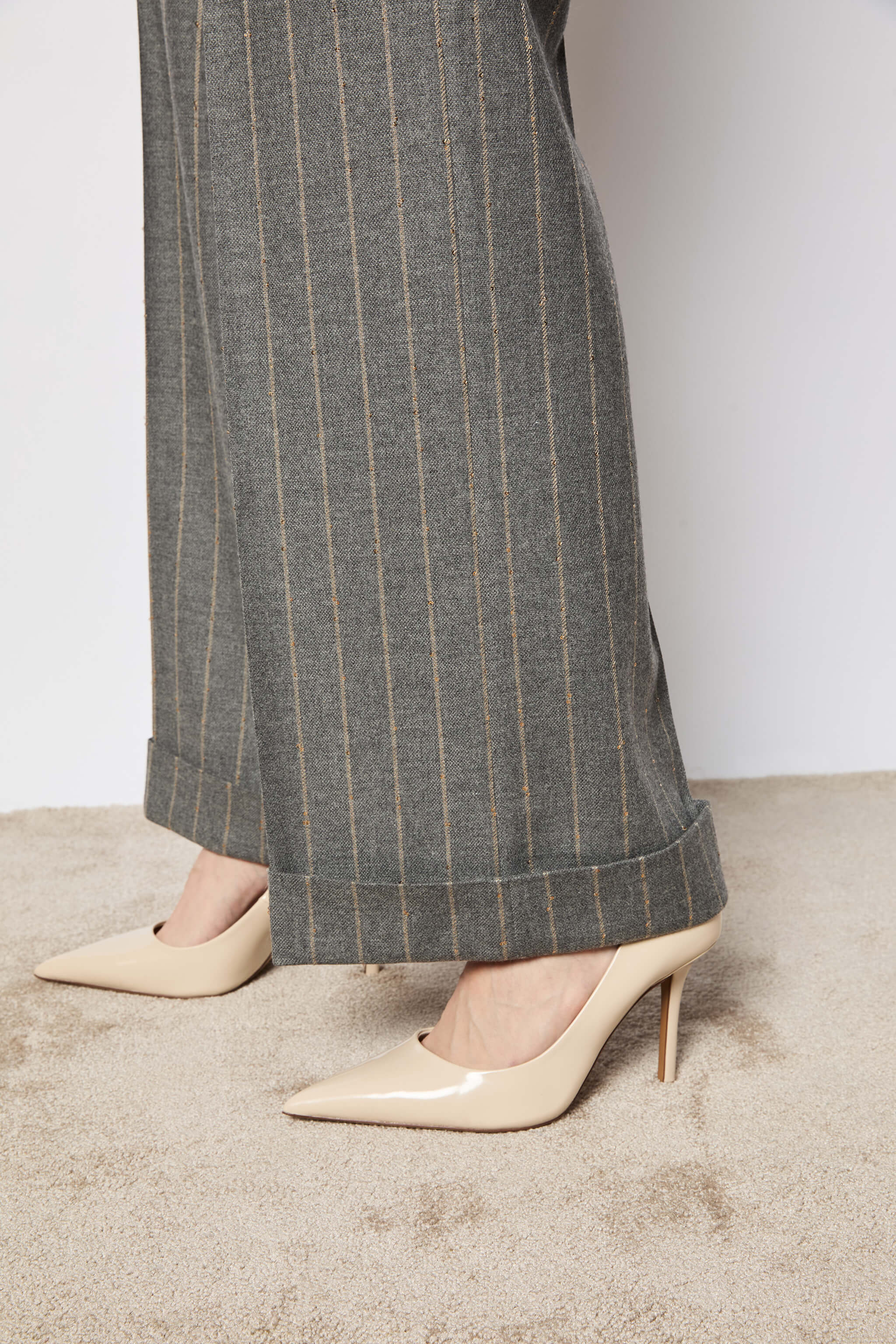 Karen pants smoky gray pinstripe