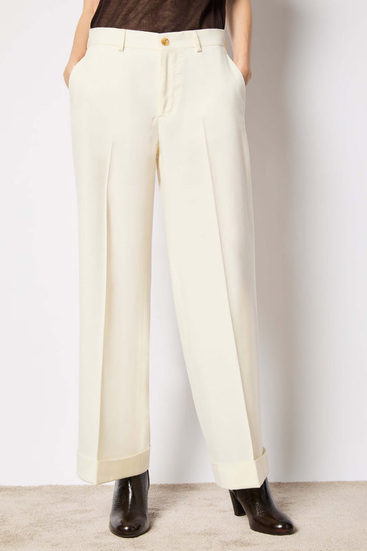 Karen pant in wool white