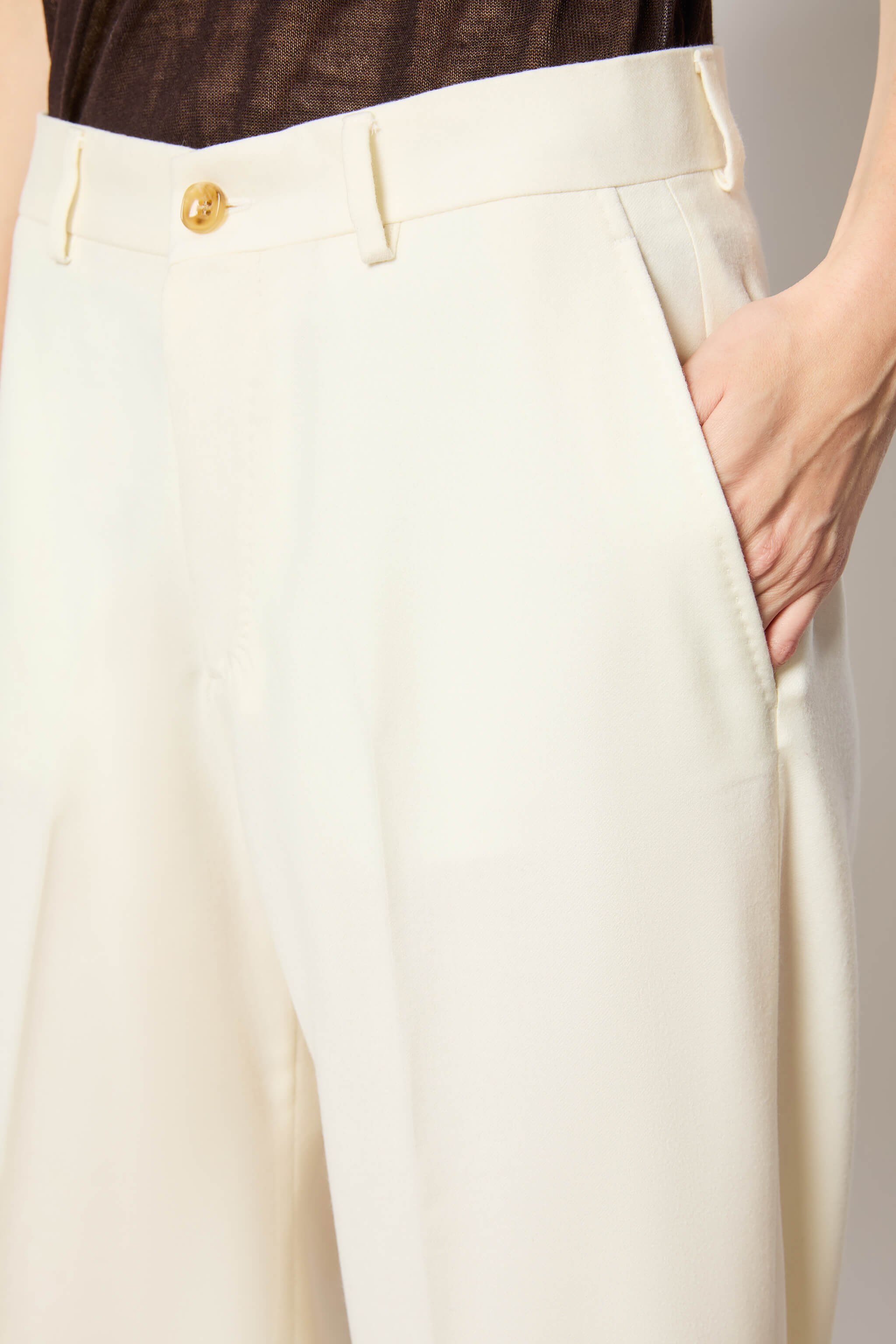 Karen pant in wool white