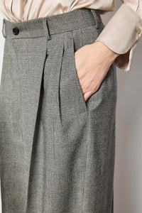 Elisa wide windowed gray pants light grey