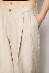 Pantalone palazzo elisa sabbia beige