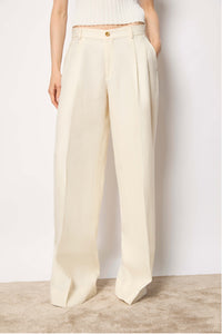 Pantalone palazzo elisa bianco bianco