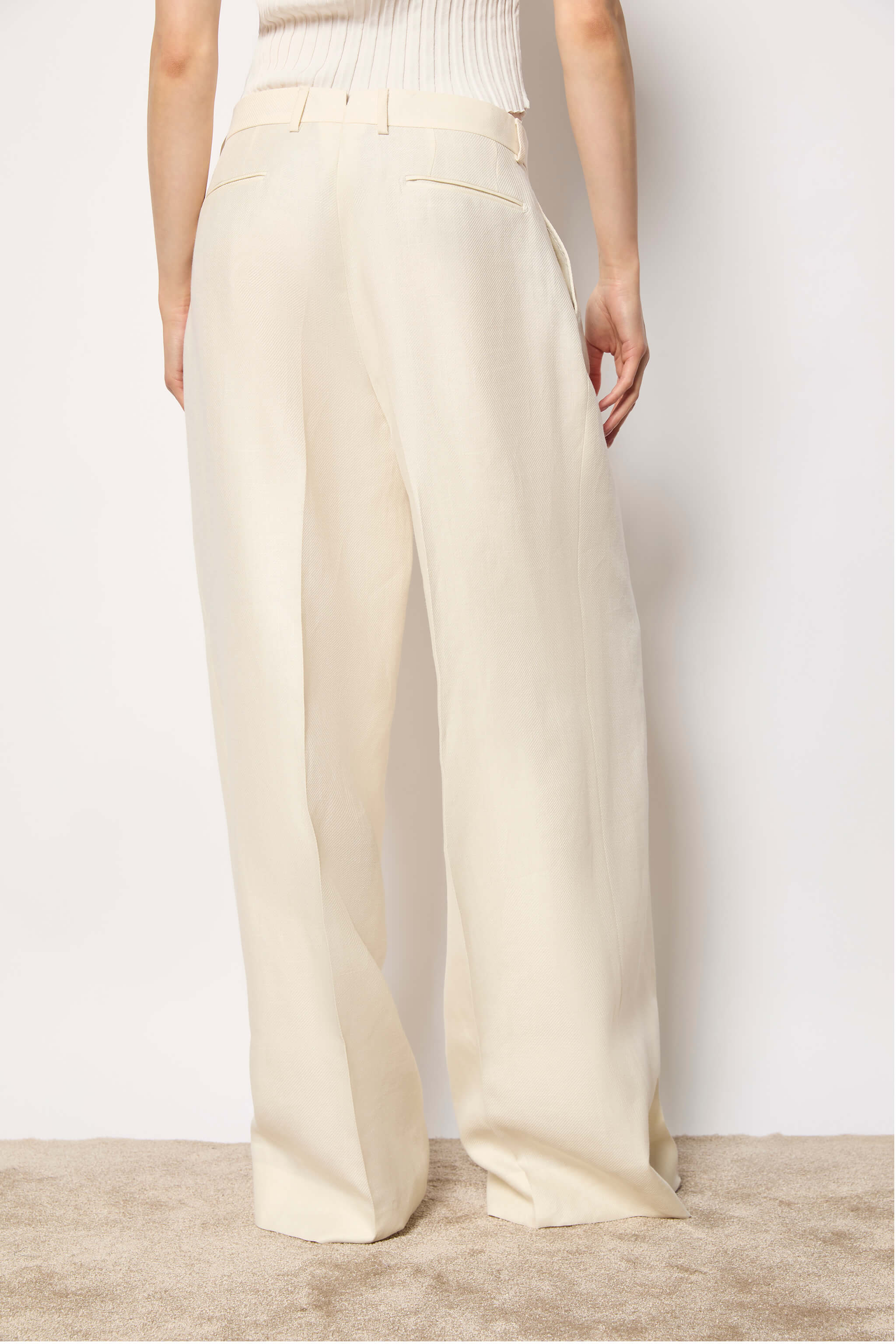Pantalone palazzo ELISA bianco