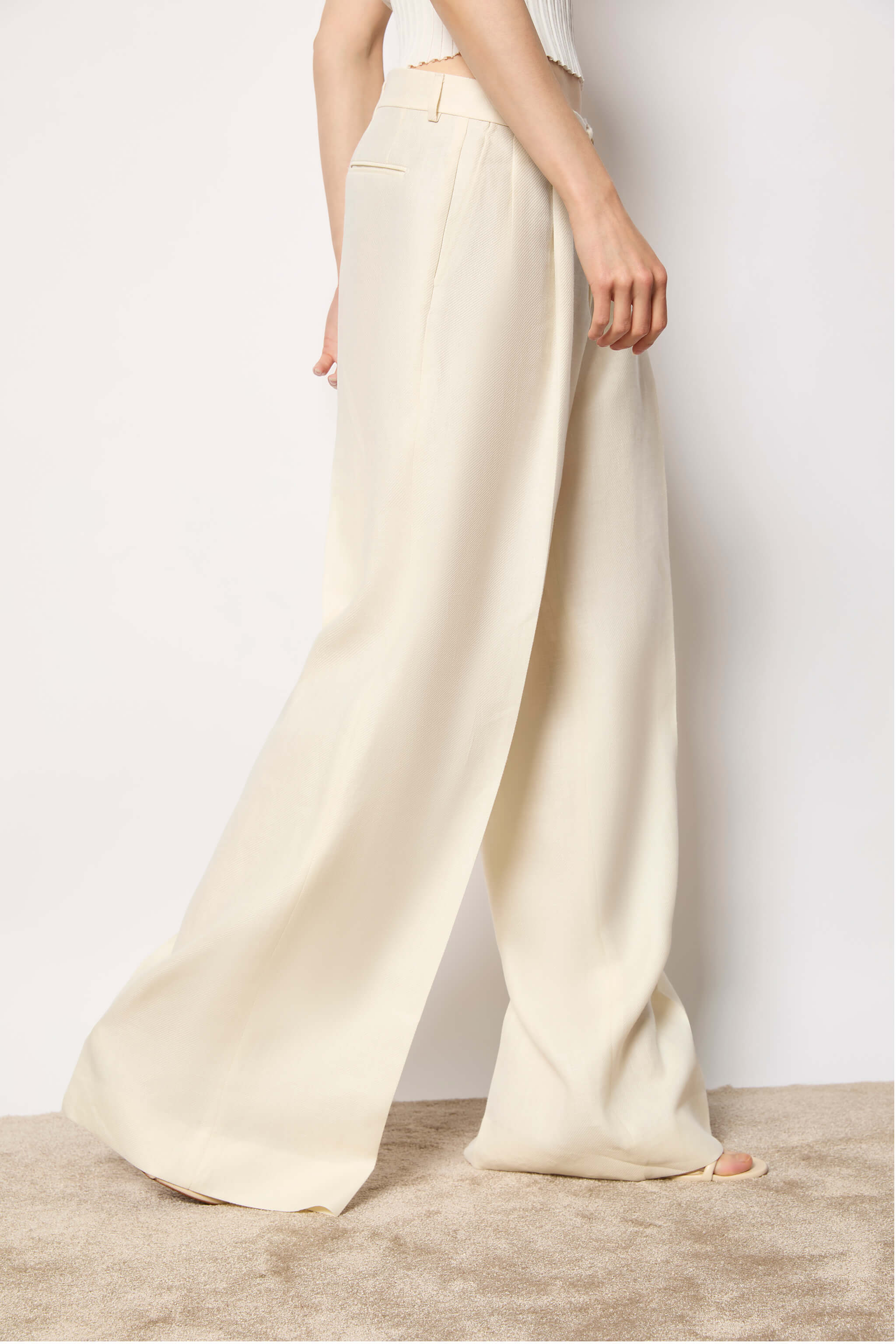 Pantalone palazzo ELISA bianco