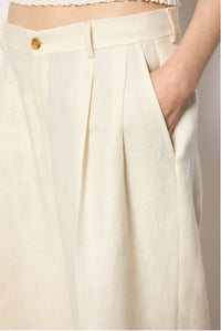 Pantalone palazzo elisa bianco bianco