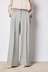 Elisa pants wide ice gray light grey