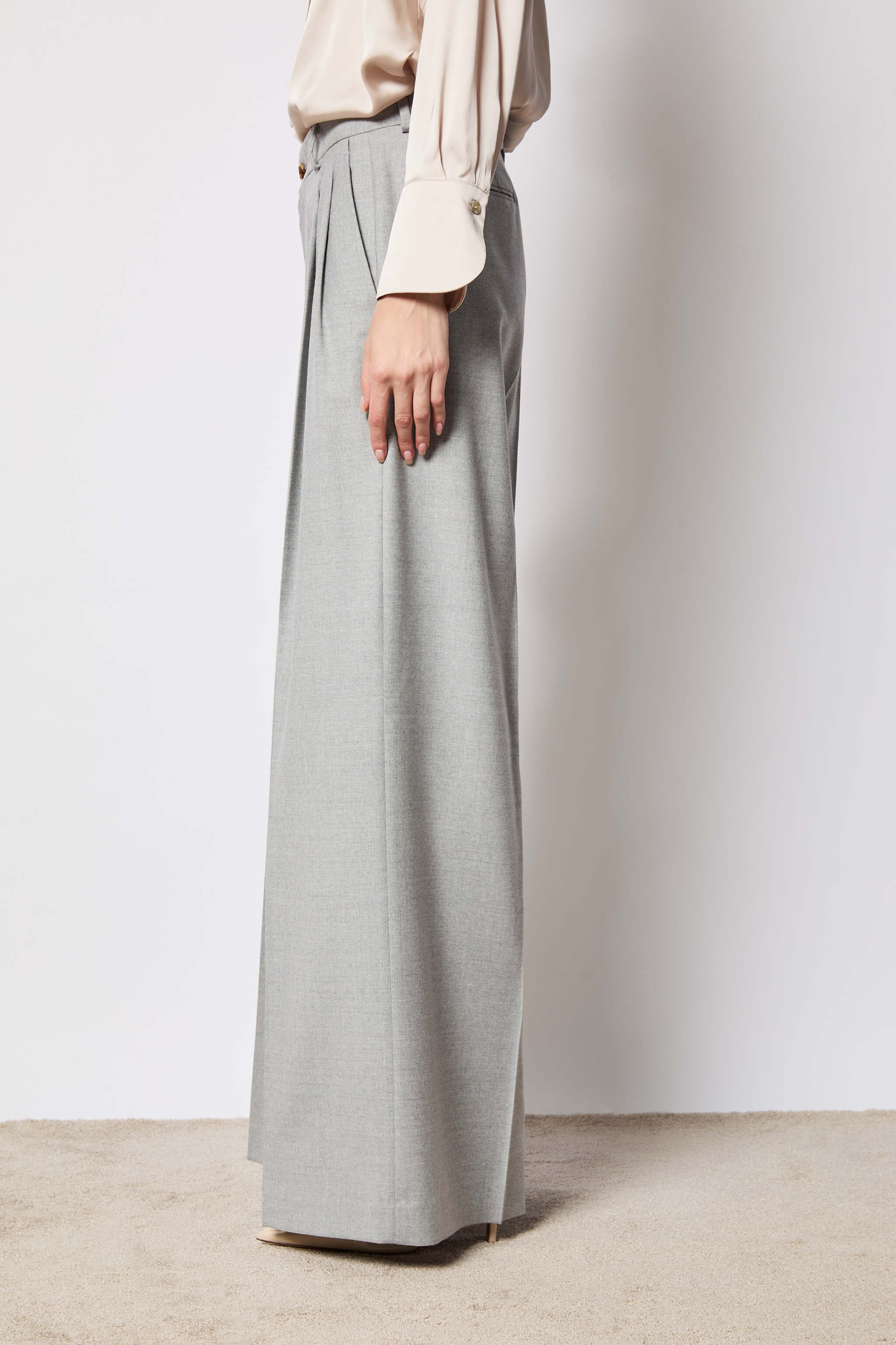 Elisa pants wide ice gray