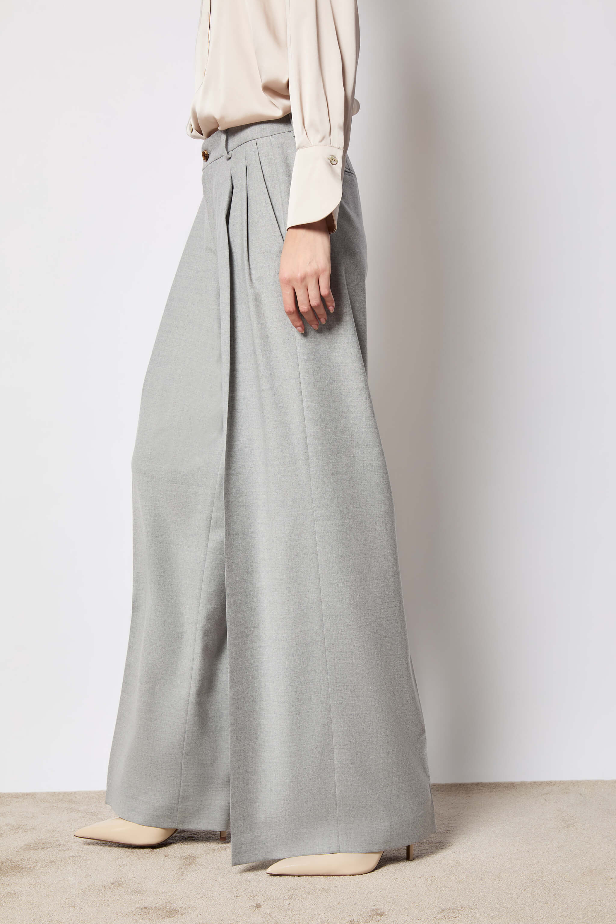 Elisa pants wide ice gray