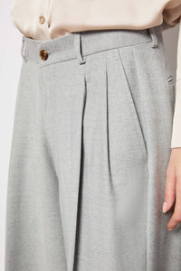 Elisa pants wide ice gray light grey
