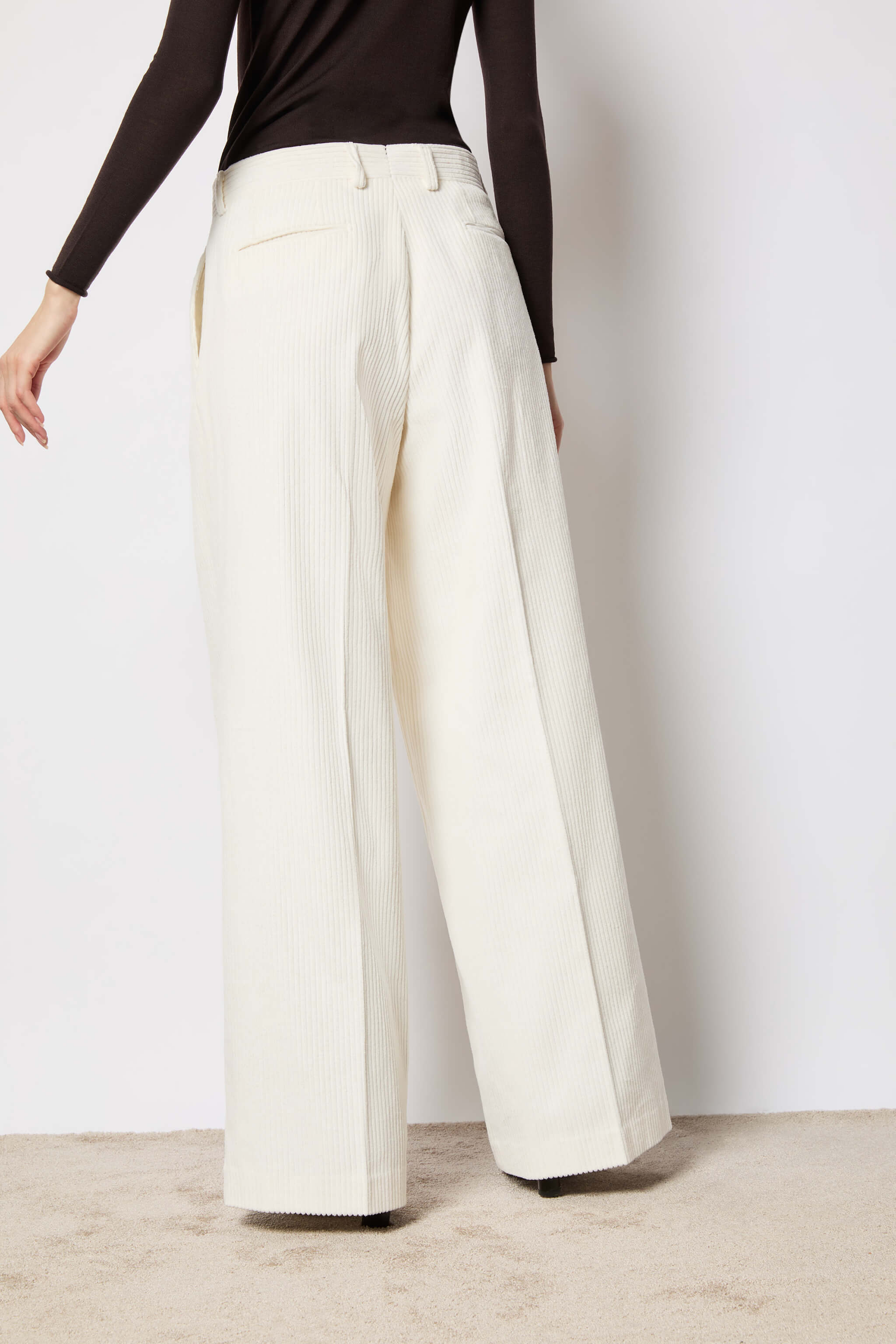 Elisa wide white pants