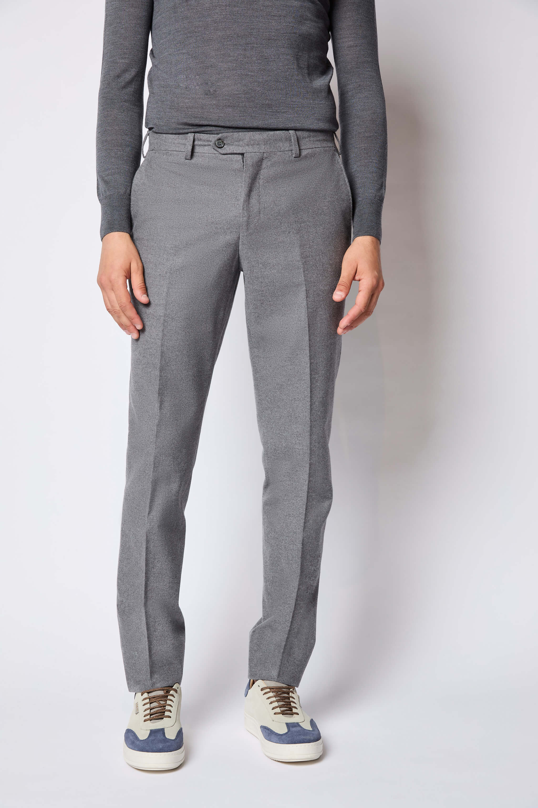 Pantalone ELTON grigio chiaro melange