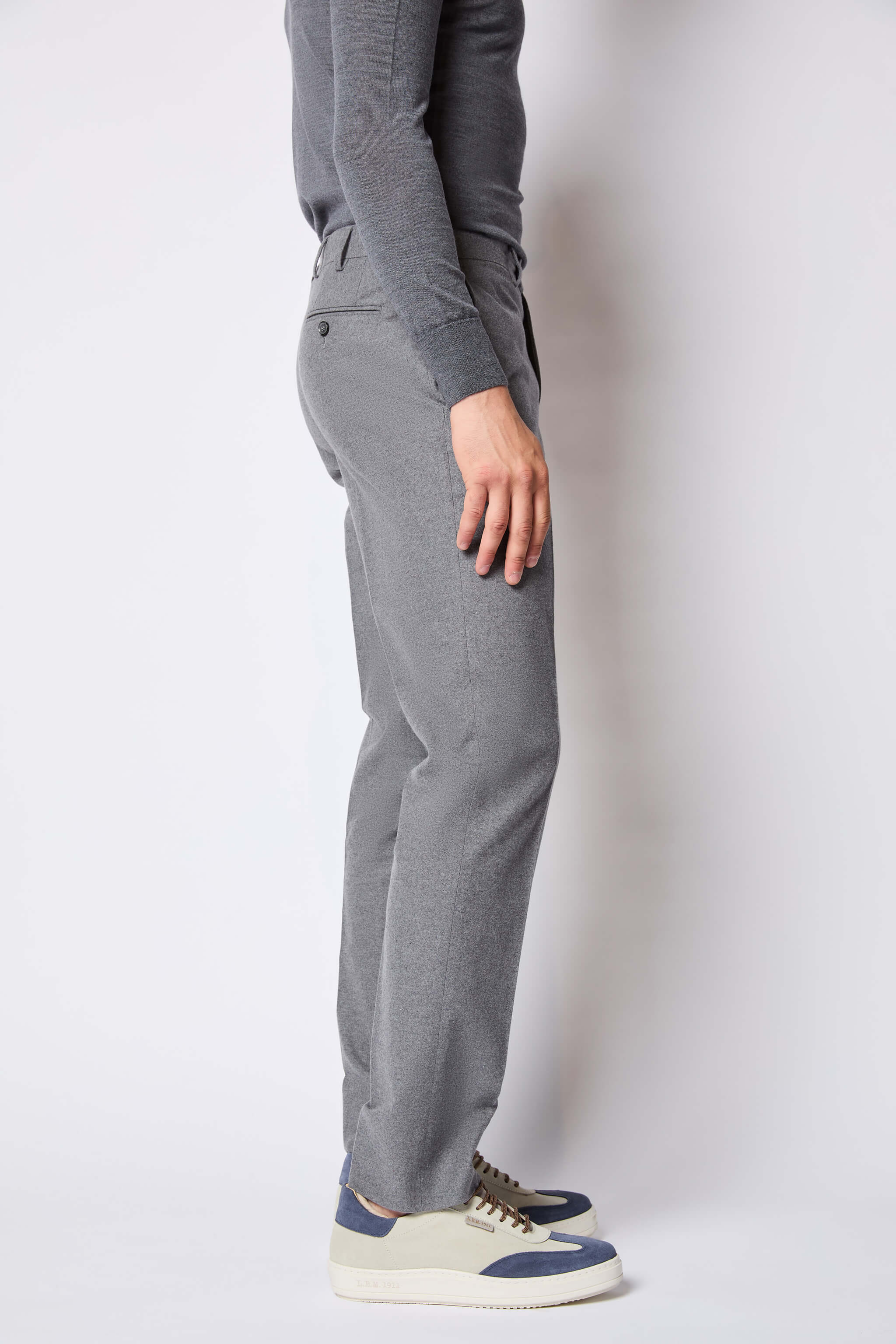 Pantalone ELTON grigio chiaro melange