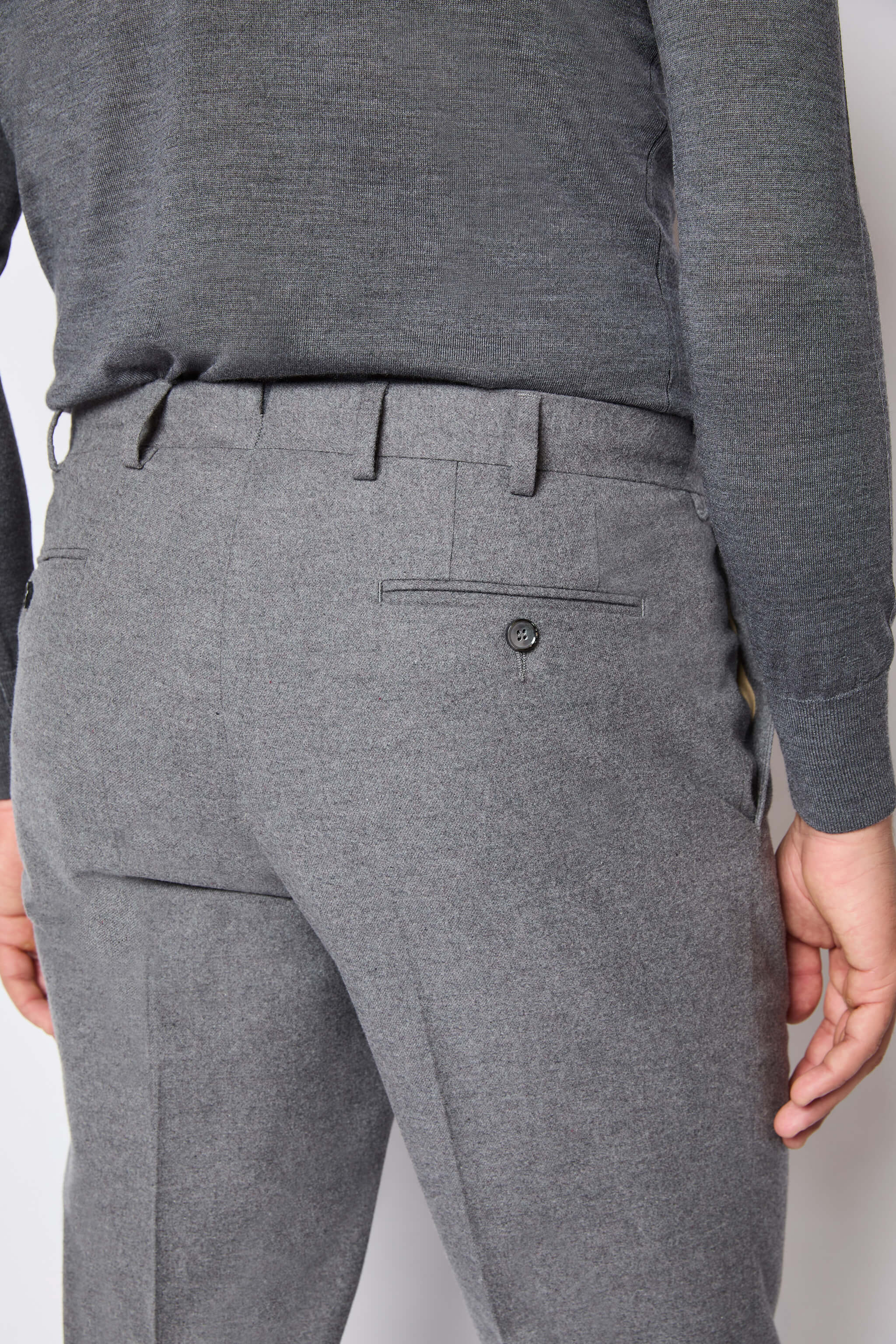 Pantalone ELTON grigio chiaro melange