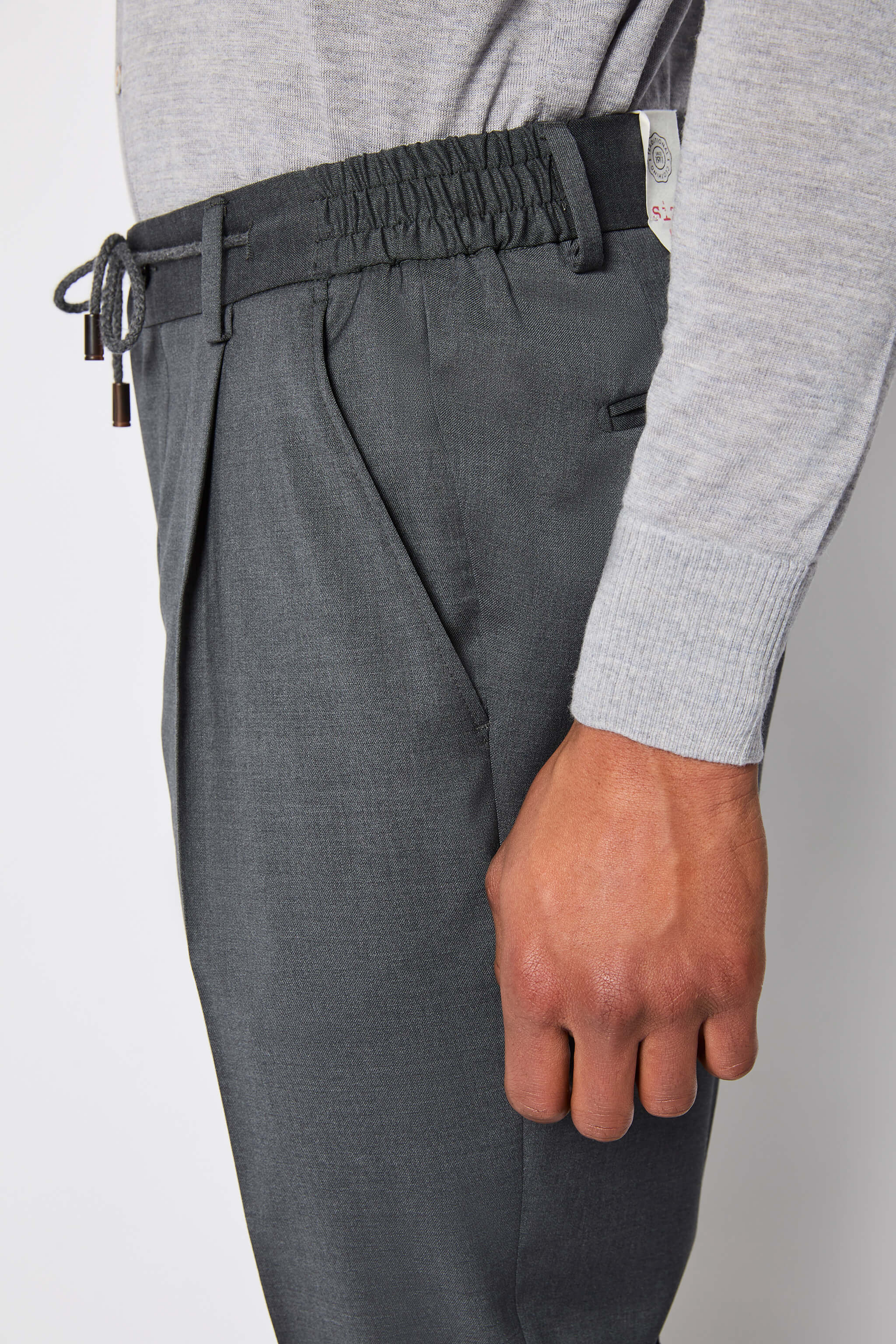 Pantalone ED non trattato grigio scuro