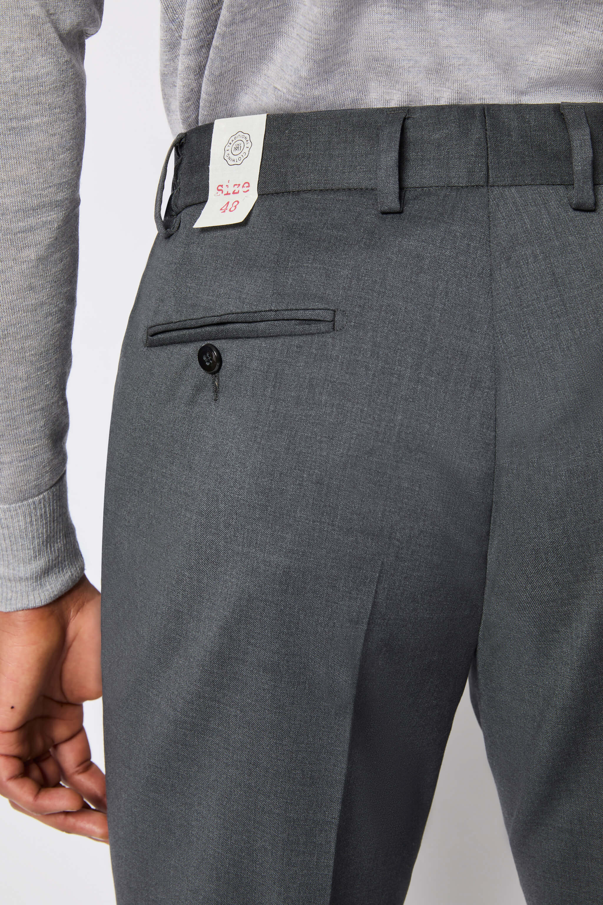 Pantalone ED non trattato grigio scuro