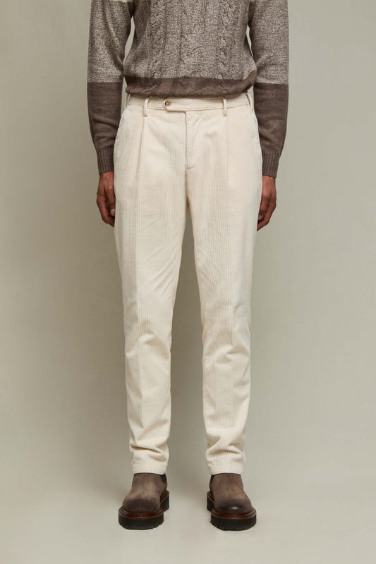 MICHAEL corduroy pants in ivory