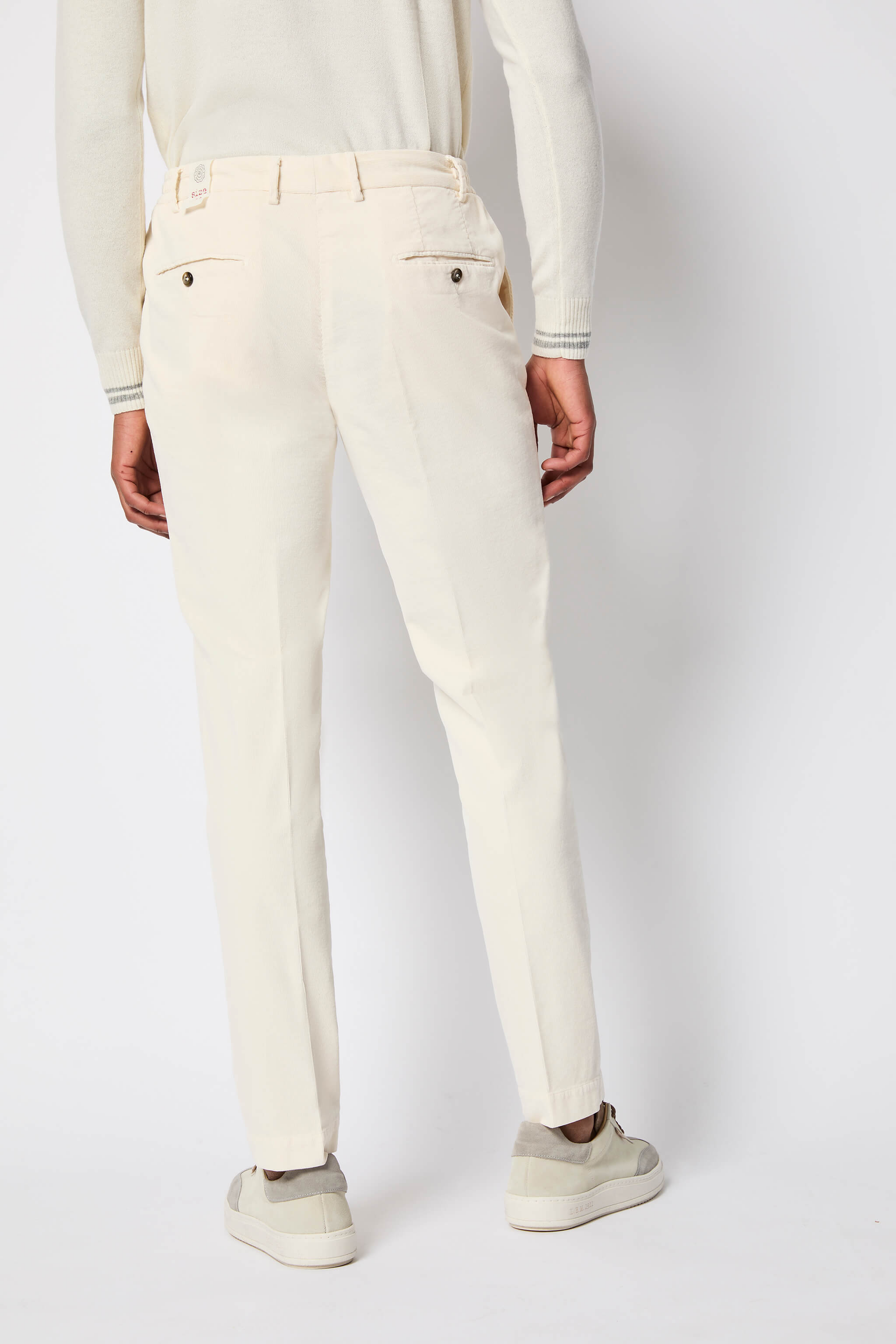 ED garment-dyed pants in ivory