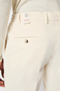 Ed garment-dyed pants in ivory white
