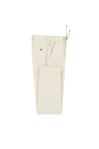 Ed garment-dyed pants in ivory white
