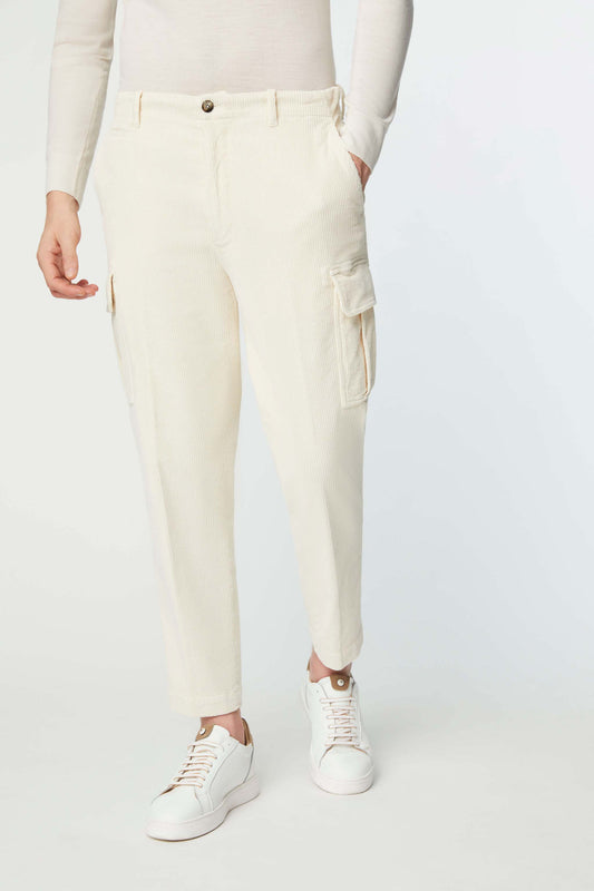 CARGO pants in off-white