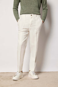 Andy pants garment-dyed - white white
