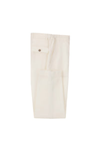 Andy pants garment-dyed - white white