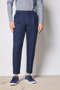 Garment-dyed miles pants - dark blue blue