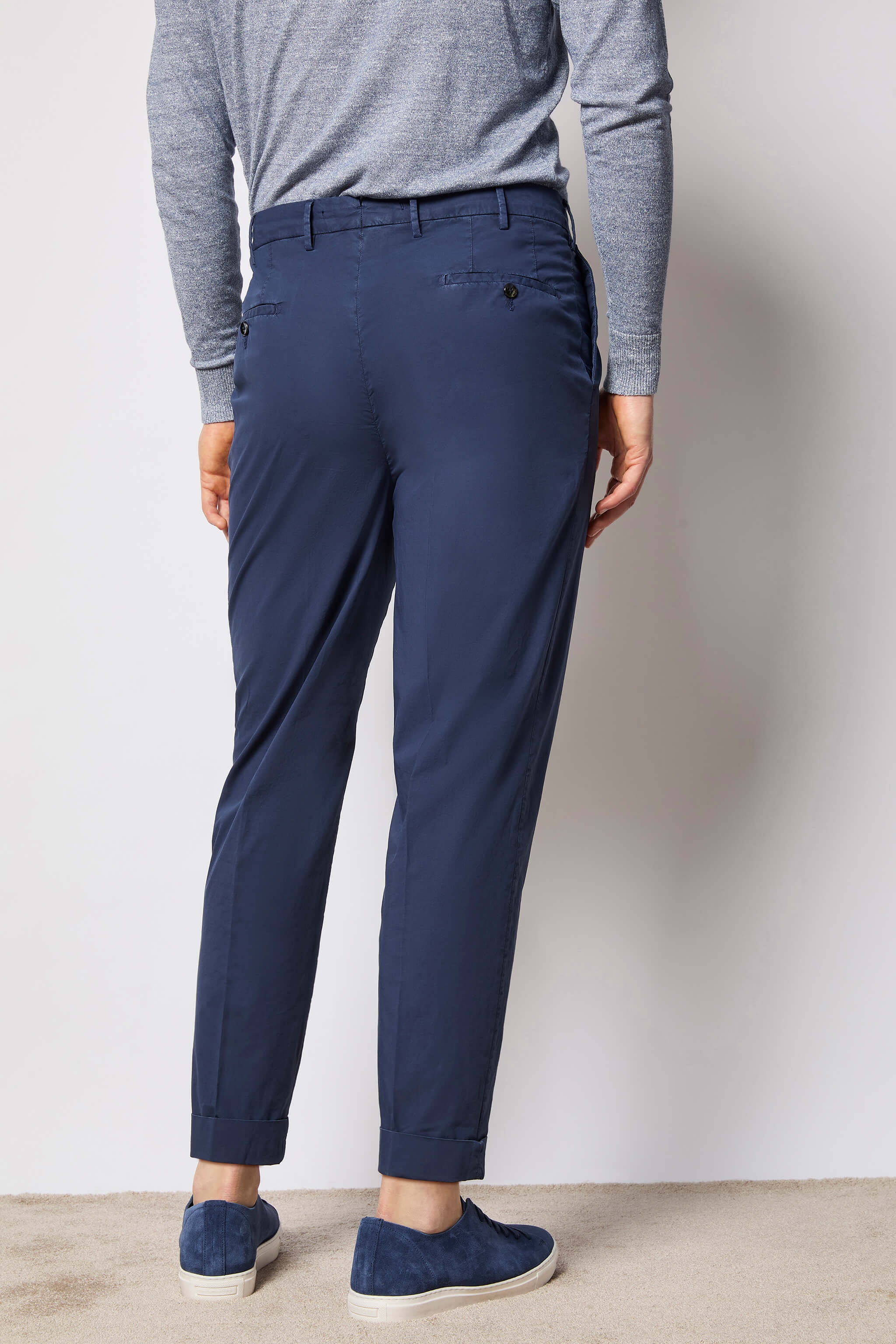 Garment-dyed MILES pants - dark blue