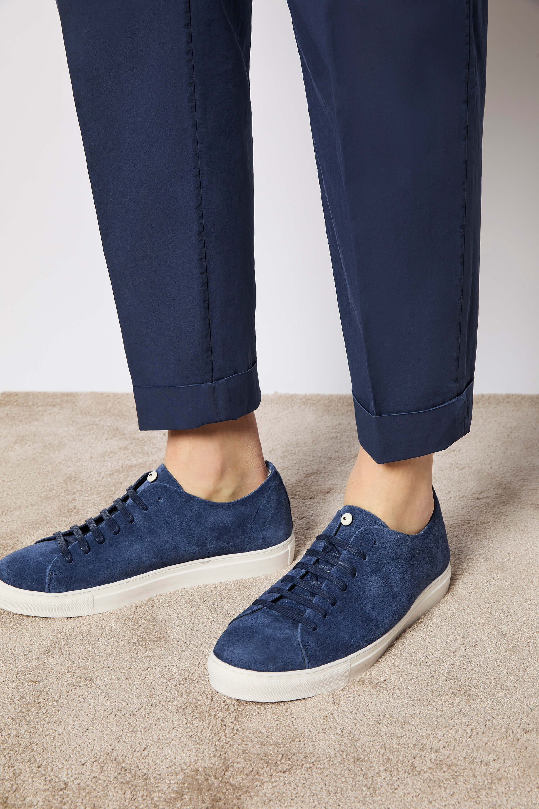 Garment-dyed MILES pants - dark blue