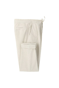 Garment-dyed lester pants in ivory white