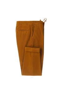 Garment-dyed lester pants in yellow ochre brick