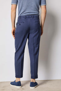 Garment-dyed miles pants - dark blue blue