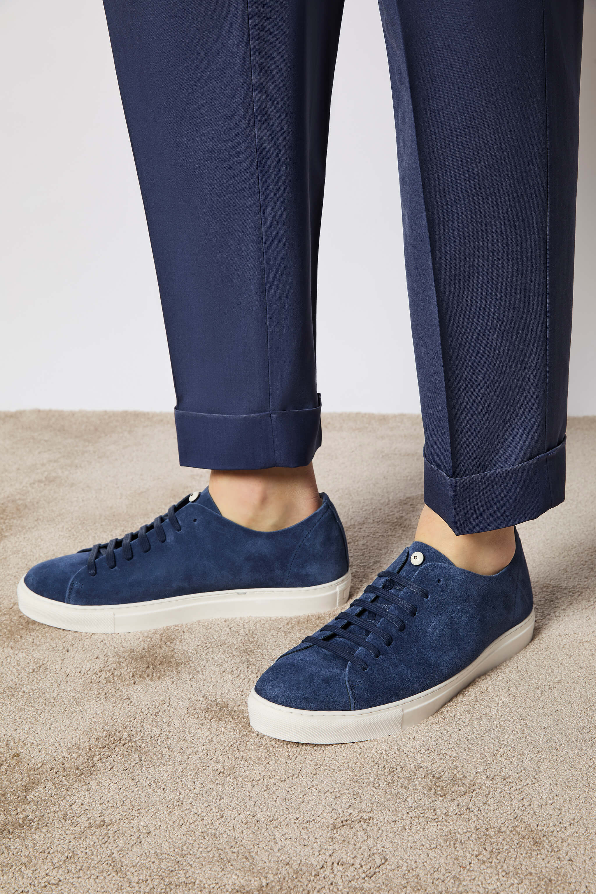 Garment-dyed MILES pants - dark blue