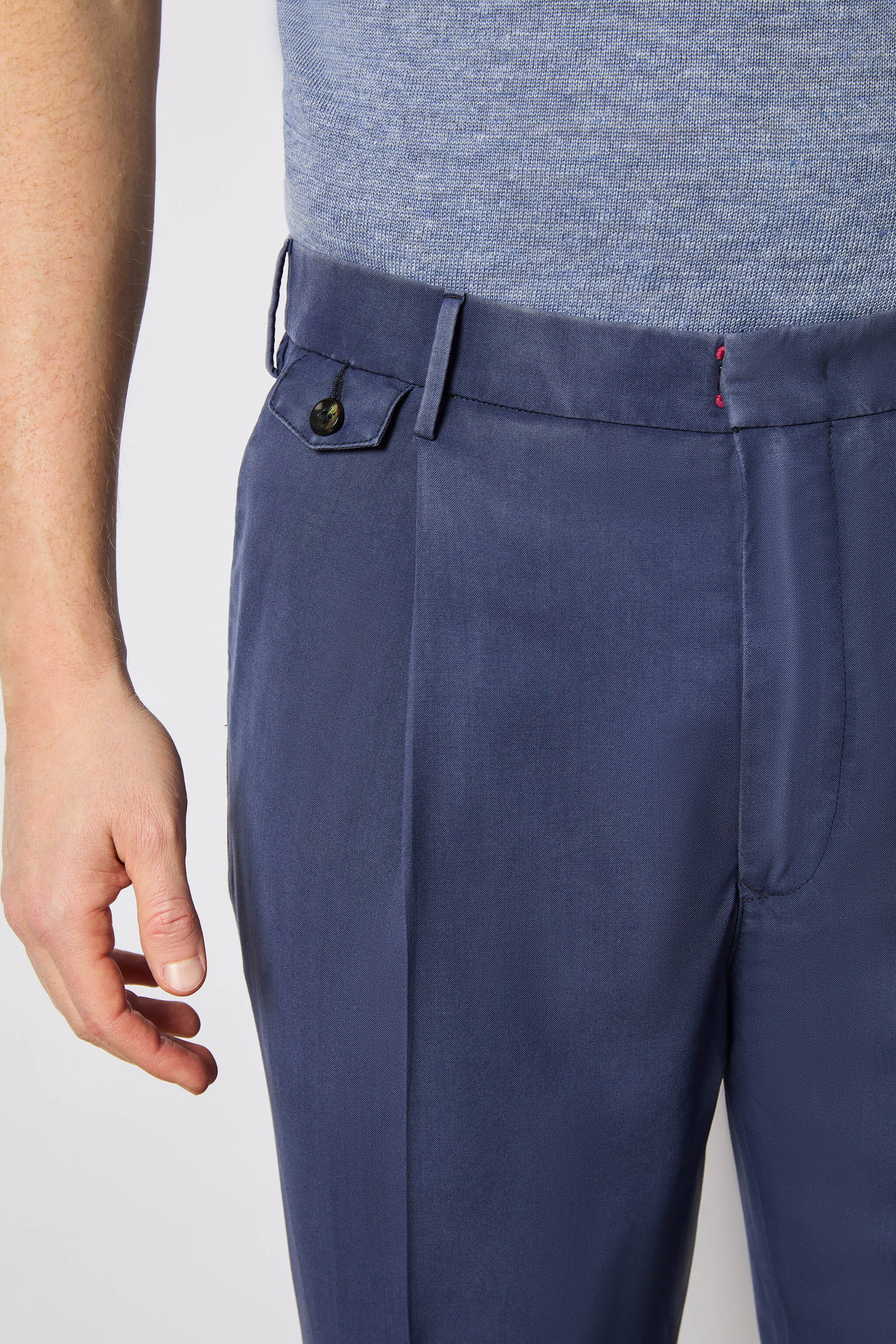 Garment-dyed MILES pants - dark blue