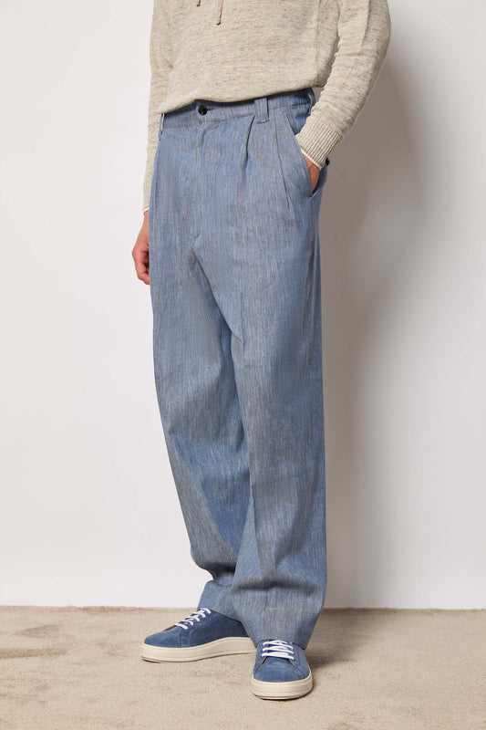 MARK pants untreated - powder blue