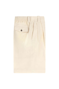Mark bermuda shorts untreated - ivory white