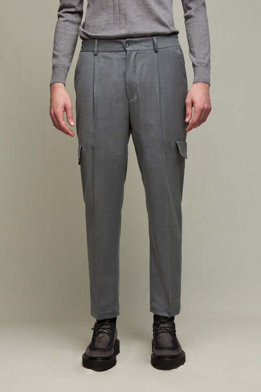 JEFFREY cargo pants in mid-gray