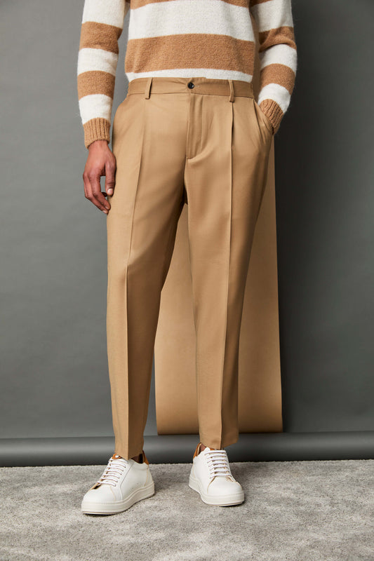 WILSON untreated pants in camel