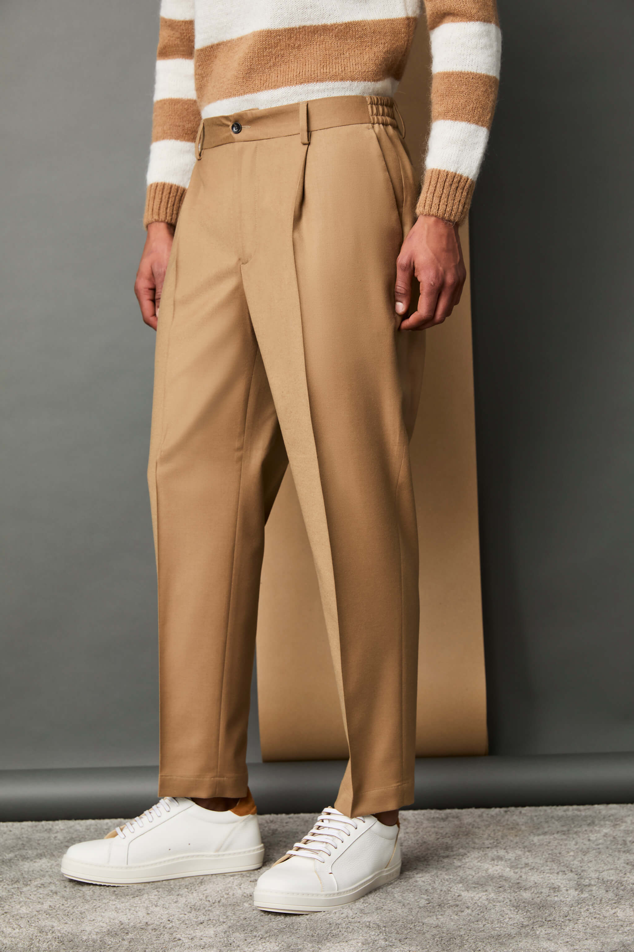WILSON untreated pants in camel